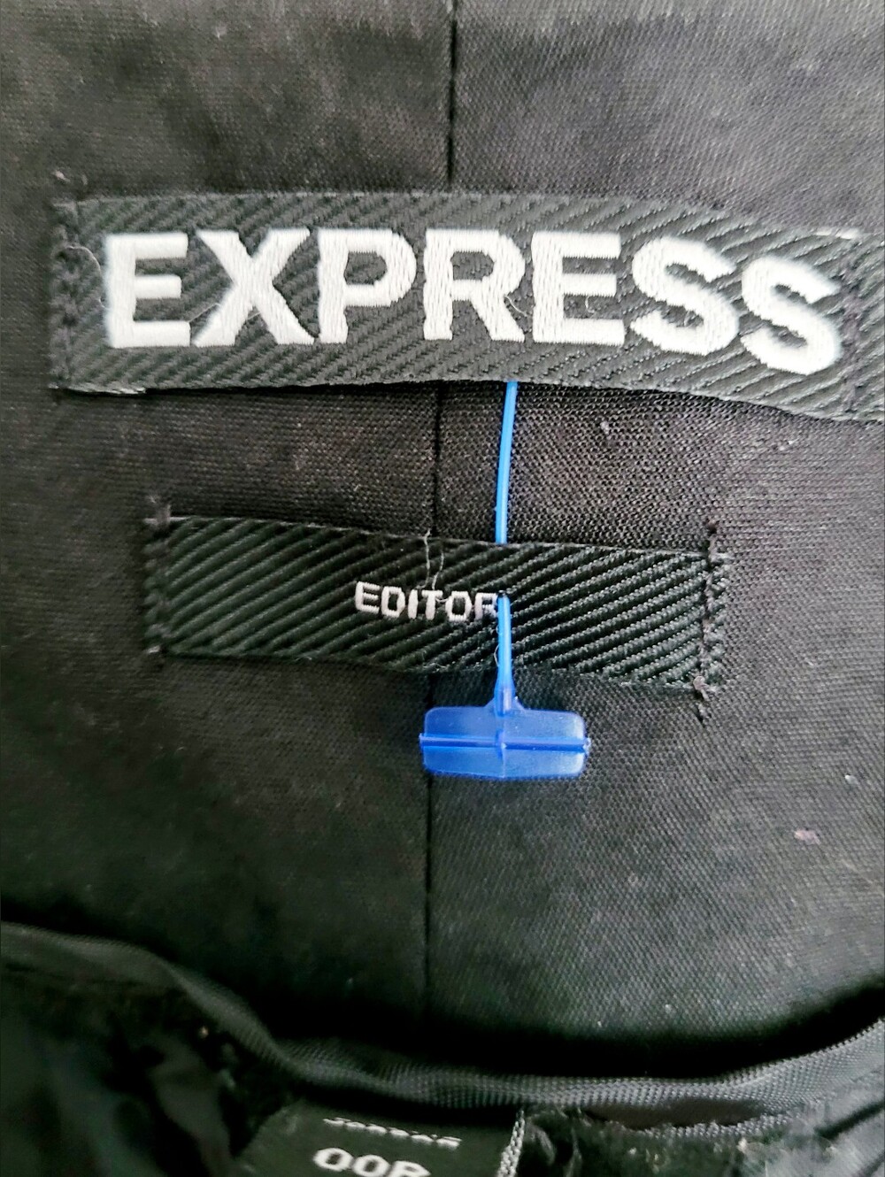 Express Editor Black Striped Bootcut Mid-Rise Dress Pants 00R/XS - Picture 7 of 16